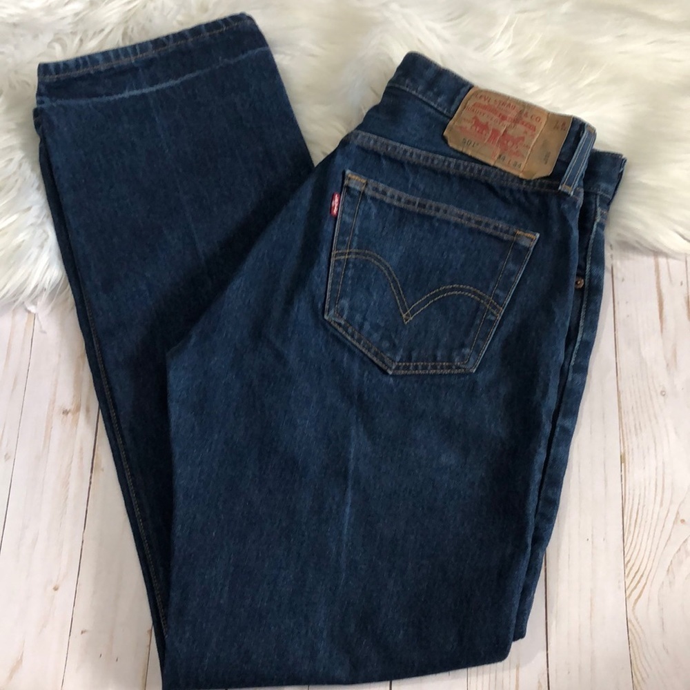 Levi’s 501 button fly jeans size 34 x 34.